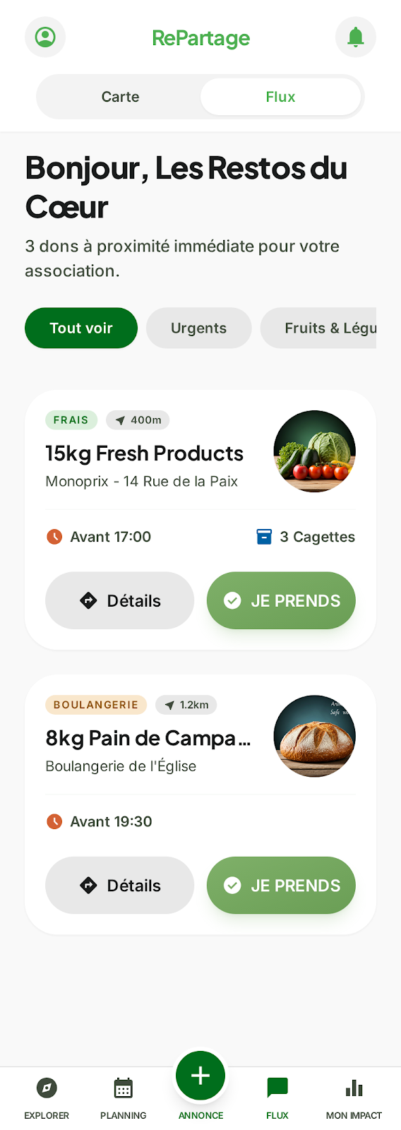 Interface app