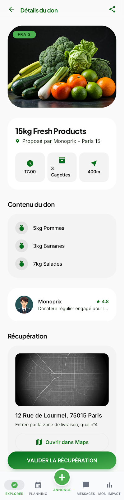 Interface app